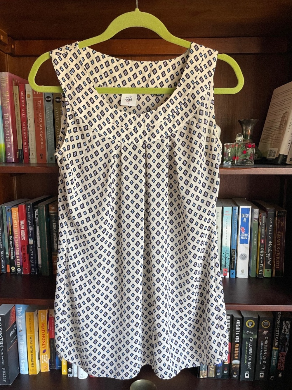 Cabi Cleo Top Diamond Print